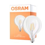 Osram SuperStar LED E27 Globe 125mm Filament Helder 7W 806lm - 822-827 Dim to Warm | Dimbaar - Vervangt 60W