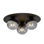 Emibig Plafondlamp Solar Staal Zwart | Geschikt voor 3x E14 - Max 10W