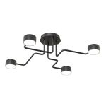 Emibig Plafondlamp Kurage Staal Zwart | Geschikt voor 4x GX53 - Max 12W