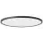 Brilliant Brennan Plafondlamp Kunststof Zwart Wit 30W 4000lm - 840 Koel Wit | 541mm - IP44 - 3-Staps Dimbaar
