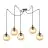 Emibig Hanglamp Gigi Staal Zwart | Geschikt voor 5x E14 - Max 10W