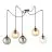 Emibig Hanglamp Gigi Staal Zwart | Geschikt voor 5x E14 - Max 10W