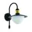 Eglo Wandlamp Sirmione Staal Zwart | IP44 - Geschikt voor 1x E27 - Bewegingssensor