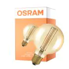 Osram Vintage 1906 LED E27 Globe Filament Goud 95mm 5.8W 470lm - 822 Zeer Warm Wit | Dimbaar