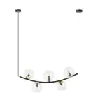 Emibig Hanglamp Ritz Staal Zwart | Geschikt voor 5x E14 - Max 10W