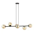 Emibig Hanglamp Rossi Staal Zwart | Geschikt voor 6x E14 - Max 10W