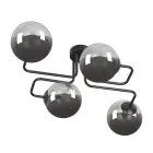 Emibig Plafondlamp Brendi Staal Zwart | Geschikt voor 4x E14 - Max 10W