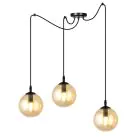 Emibig Hanglamp Gigi Staal Zwart | Geschikt voor 3x E14 - Max 10W
