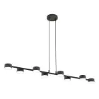 Emibig Hanglamp Megara Staal Zwart | Geschikt voor 8x GX53 - Max 12W