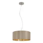 Eglo Pendelarmatuur Maserlo Staal Satijn Nikkel | Geschikt voor 3x E27