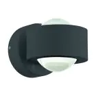 Eglo Wandlamp Ono 2 Aluminium Antraciet Up & Down 2.5W 250lm - 830 Warm Wit | IP20 
