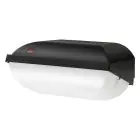  Philips LED Beveiliging Coreline BWC110 Zwart 9W 900lm - 830 Warm Wit | 242x110mm - IP54 - Lichtsensor